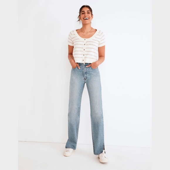 Madewell | The Perfect Vintage Straight Jean: Side-Slit Edition - Picture 8 of 11